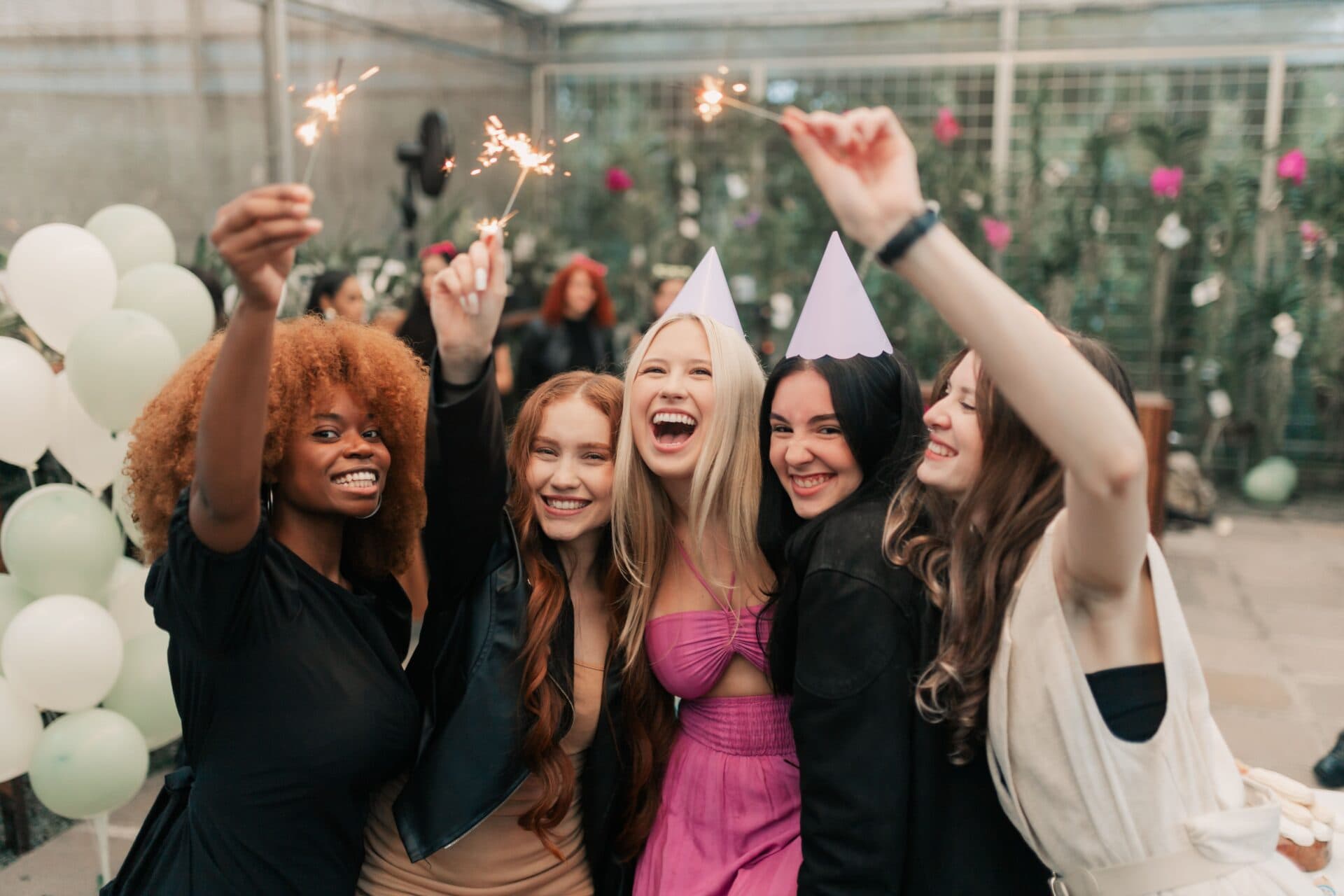 women celebrating